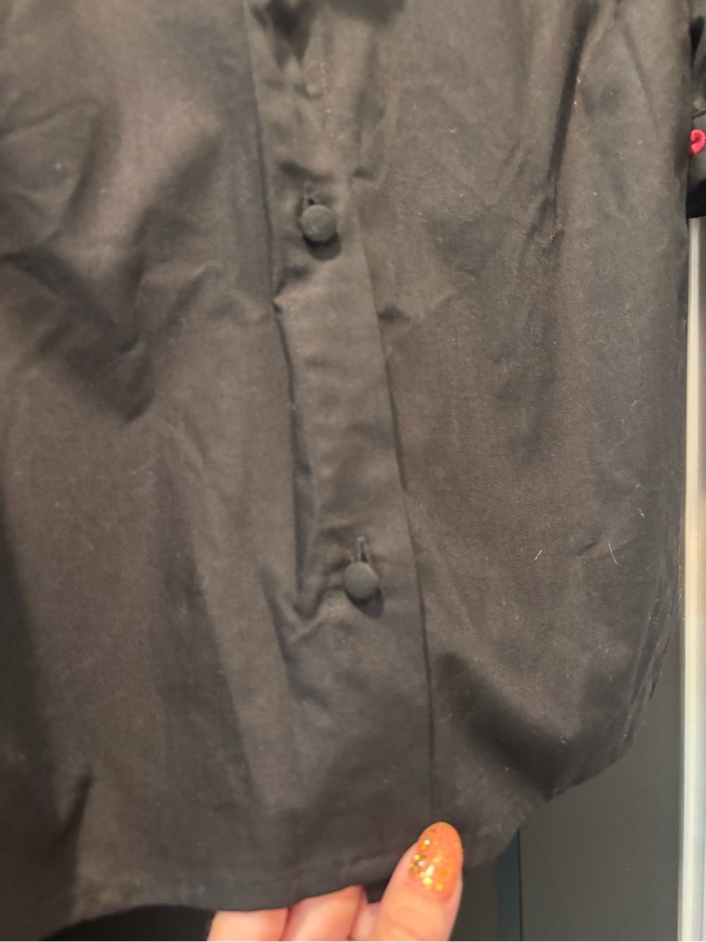 Fanm Mon Niger Set Midi Skirt & Blouse Embroidered Black Puff Sleeve Small NWT - Picture 8 of 14